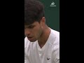 Wimbledon 2024 | Carlos Alcaraz fights back to win the 1st Set 7-6 | #WimbledonOnStar