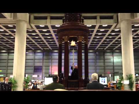 Lutine Bell rings in Lloyd's of London Insurance Market