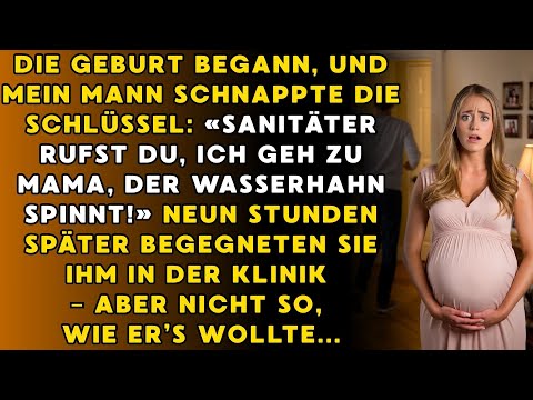 Fruchtblase geplatzt, Mann schnappt Autoschlüssel „Ruf selbst den Notarzt, ich reparier den Hahn!“