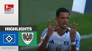 Glatzel Scores Twice! | Hamburger SV — SC Preußen Münster 4-1 | Highlights | MD4 Bundesliga 2 24/25