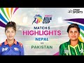 #NEPvPAK: Womens Asia Cup Highlights | Pakistan bounce back with a win | #WomensAsiaCupOnStar