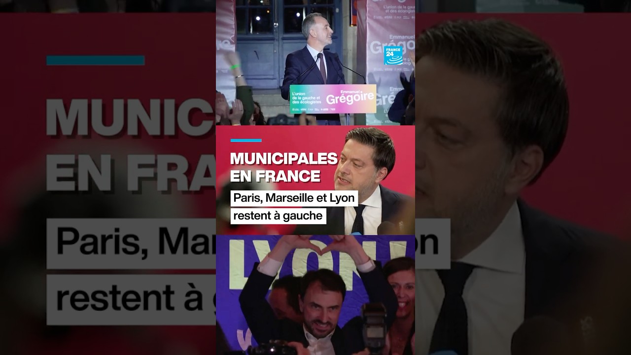 Municipales en France : Paris, Marseille et Lyon restent à gauche • FRANCE 24