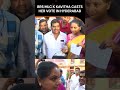 BRS MLC K K Kavitha Casts Her Vote at a Polling Booth in Banjara Hills, Hyderabad | News9 | #shorts