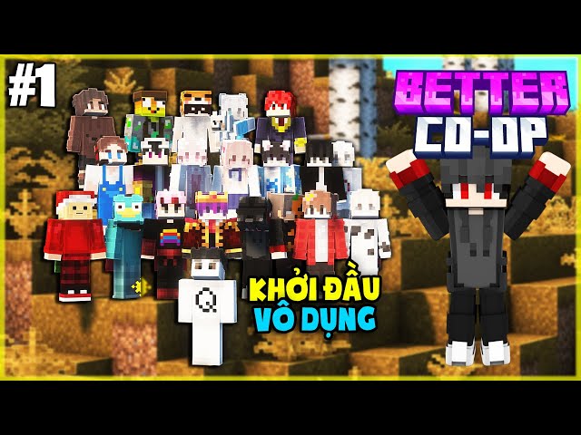 Mình Lại Tham Gia 1 Server Cùng Youtubers ! Khởi Đầu Vô Dụng.. | KiraMC Minecraft Better Co-op Tập 1