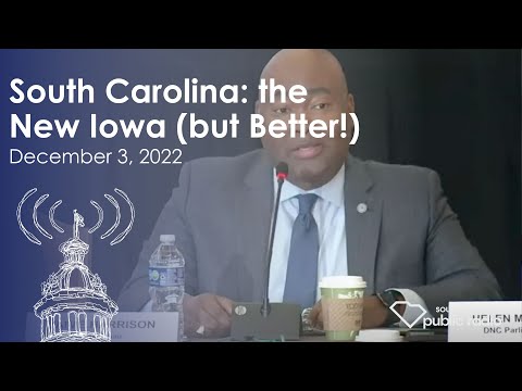 screenshot of youtube video titled South Carolina: the New Iowa (but Better!) | South Carolina Lede