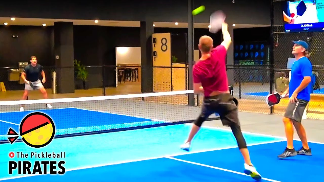 Seniors Mens vs Non-Seniors-Yet in Aggressive Pickleball Game