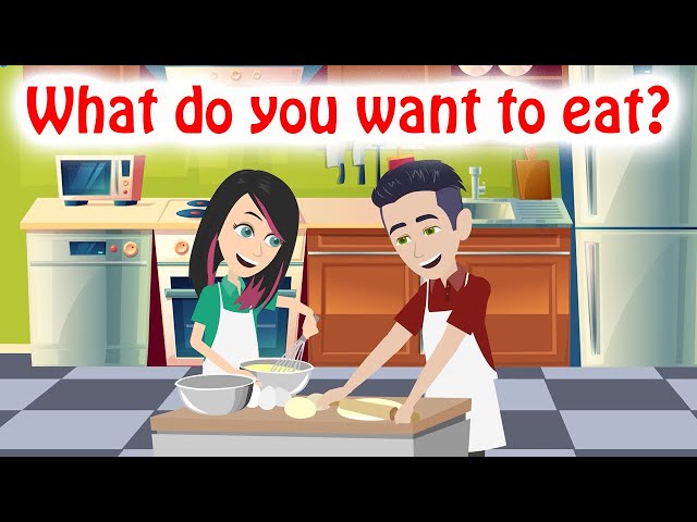 What do you want to eat? English speaking skills practice