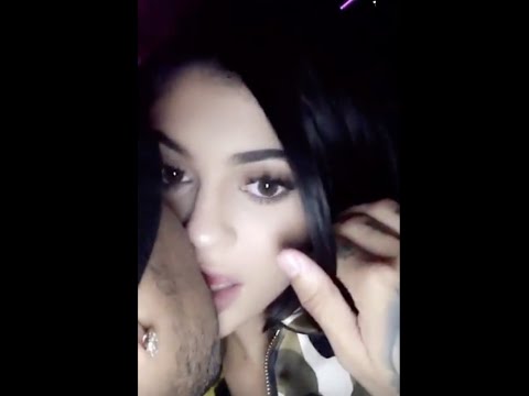 Kylie Jenner Snapchat: Tyga and Kylie make out and Tyga grabs Kylie's butt!!