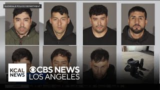 Glendale police arrest 7 men allegedly tied to burglary ring behind jewelry store heist