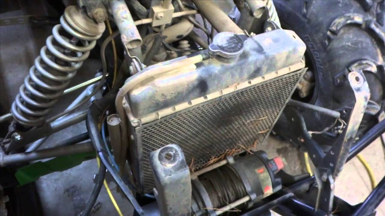 ATV Thermostat Replacement and Overheating Issues - YouTube suzuki quadrunner fuel line diagram 