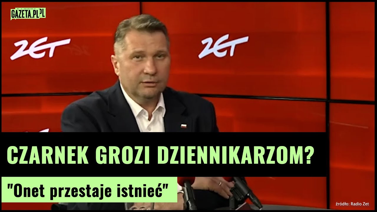 Czarnek uderza w Media: "Onet przestaje istnieć" | Gazeta.pl