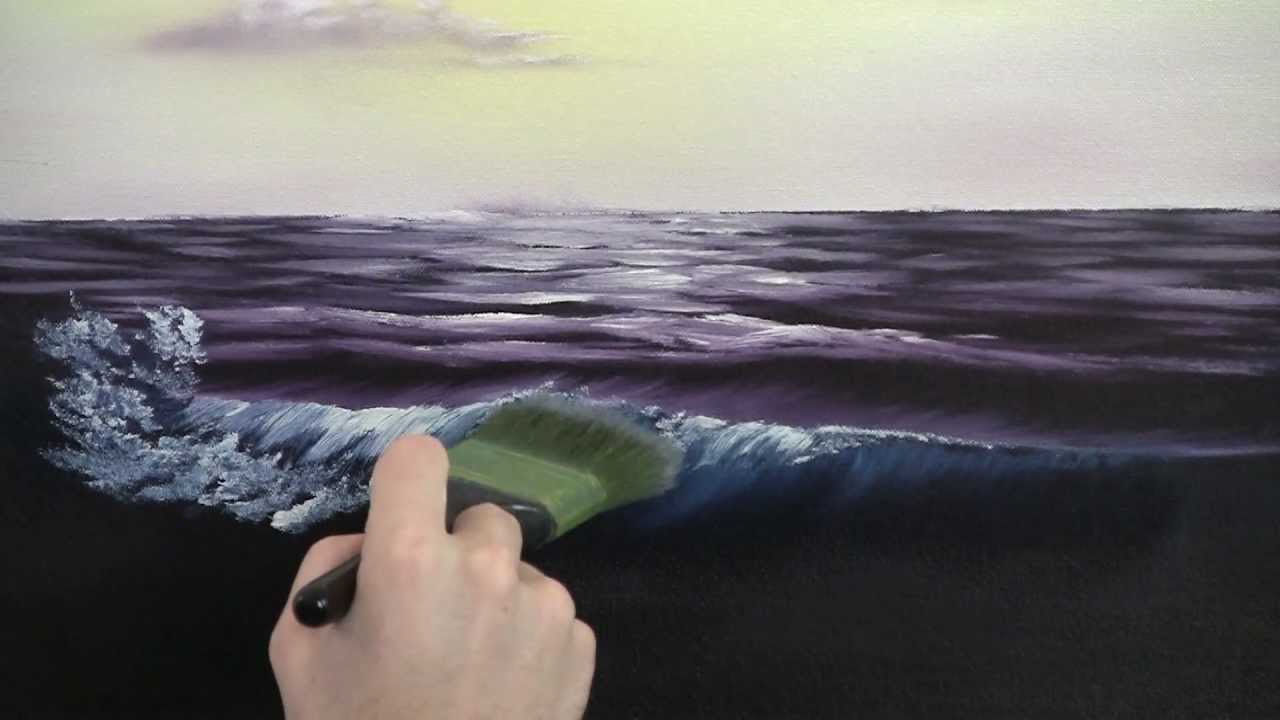 Paint with Kevin Hill - Crashing Wave wet on wet HD - YouTube