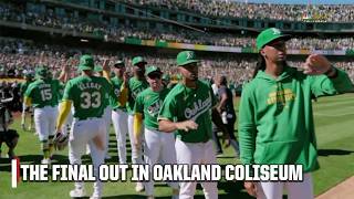 The FINAL OUT in Oakland Coliseum ⚾️ Athletics take down Rangers in final home game | ESPN MLB