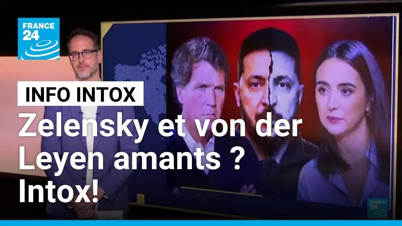Zelensky et Ursula von der Leyen sont-ils amants ? Non, c’est une intox ! • FRANCE 24