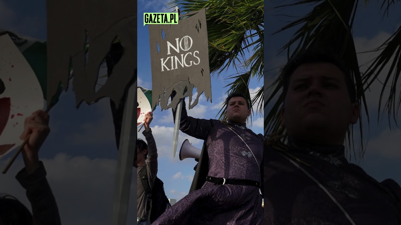 Trump's lavish birthday. Americans took to the streets. "No kings!" #shorts