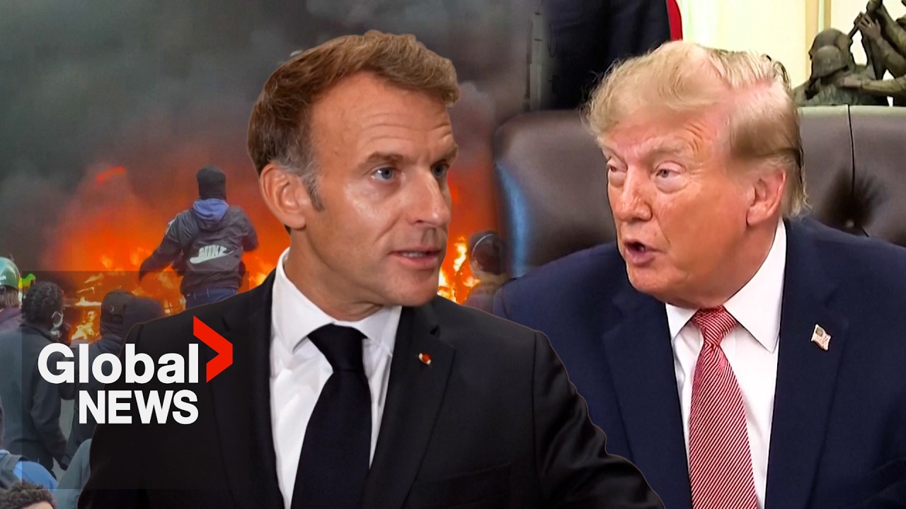 Macron condemns "unacceptable, stupid" comments from Trump, other world leaders amid France riots