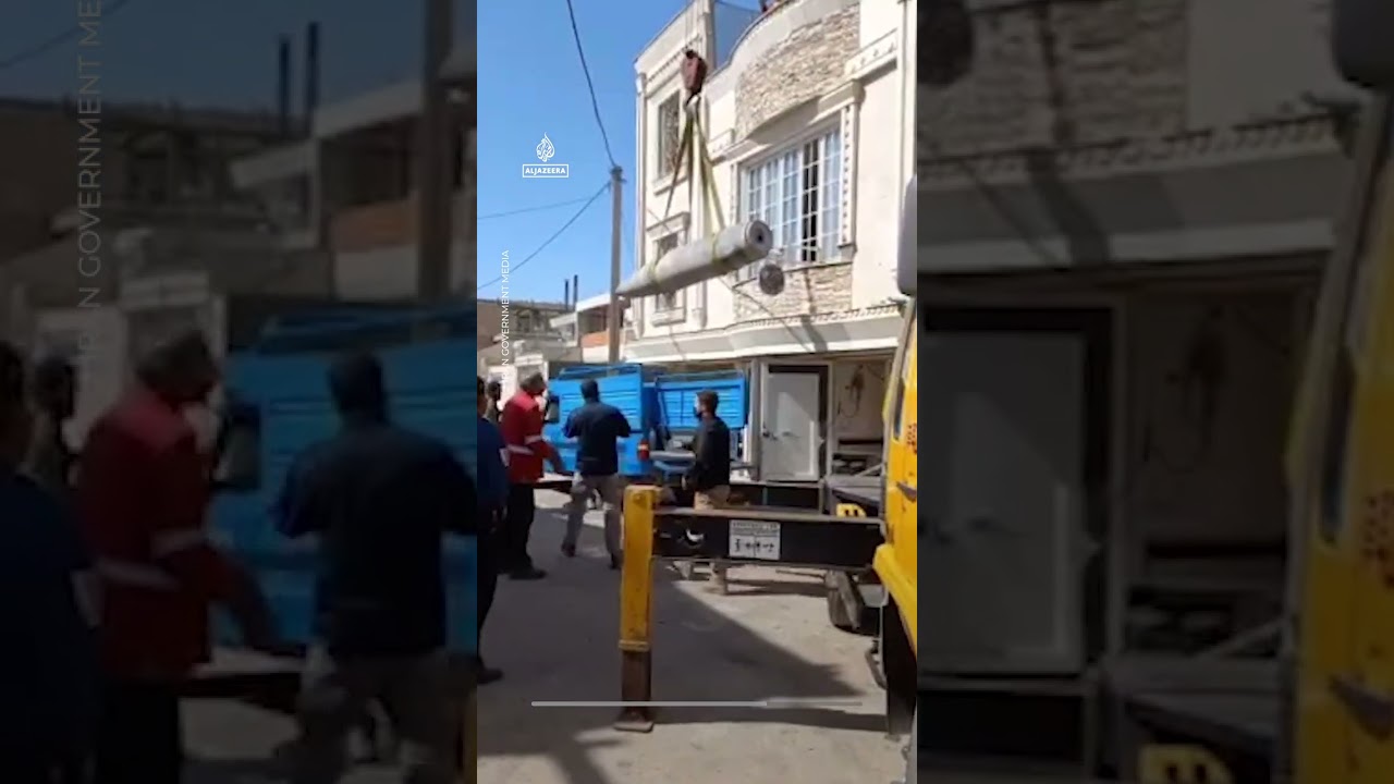 Unexploded missile extracted from house in western Iran | AJ #shorts