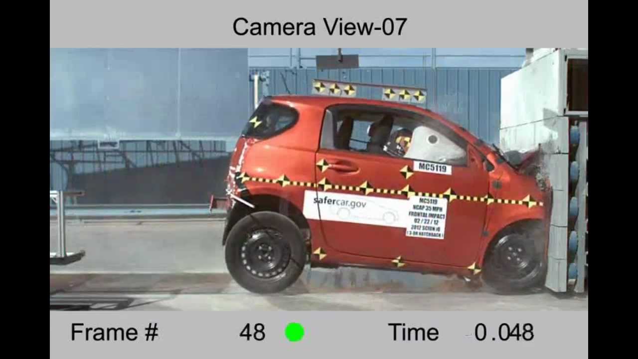 toyota iq crash test video #7