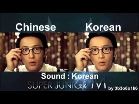 Super Junior-M - Super Girl | Chinese - Korean MV Comparison