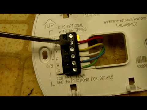 cableado electrico de un termostato - YouTube honeywell thermostat diagram wiring 