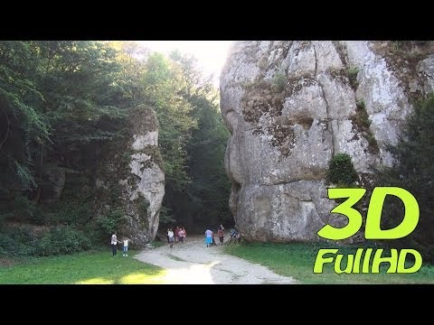 [3DHD] Ciasne Skalki Gorge, Ojcow, Poland / Wąwóz Ciasne Skałki, Ojców, Polska