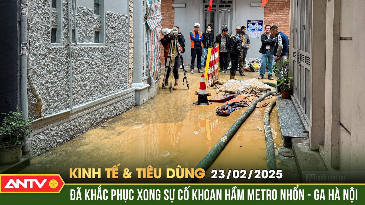 Khắc phục xong sự cố khoan hầm Metro Nhổn-Ga Hà Nội | Bản tin kinh tế và tiêu dùng ngày 23/2