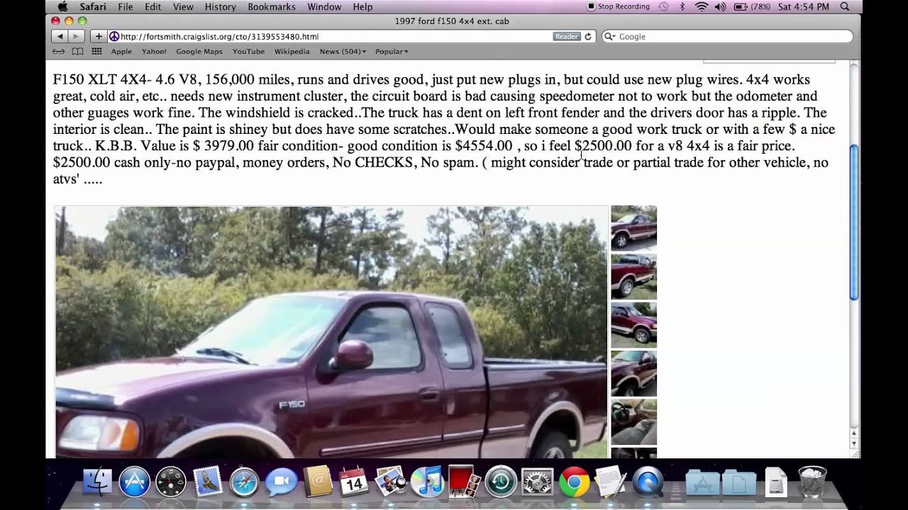 Craigslist Fort Smith Arkansas Used Cars - Popular For Sale by Owner Deals Under $1000 - YouTube