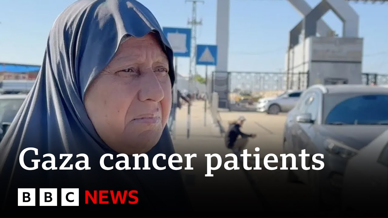 Cancer patients stopped from leaving Gaza for treatment | BBC News