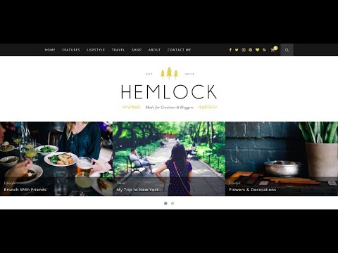 video Hemlock – A Responsive WordPress Blog Theme