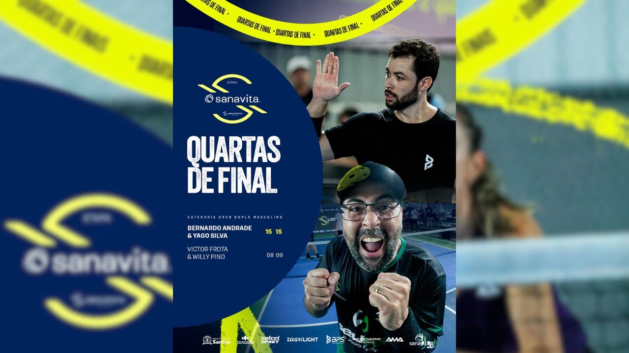QUARTAS DUPLA MASCULINA LIGA SUPREMO ETAPA SANAVITA EM SANTOS - BERNARDO/YAGO x VICTOR/WILLY