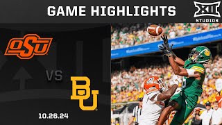 Oklahoma State vs. Baylor Highlights | 2024 Big 12 Football