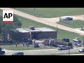 Semitrailer crashes into public safety office in Texas
