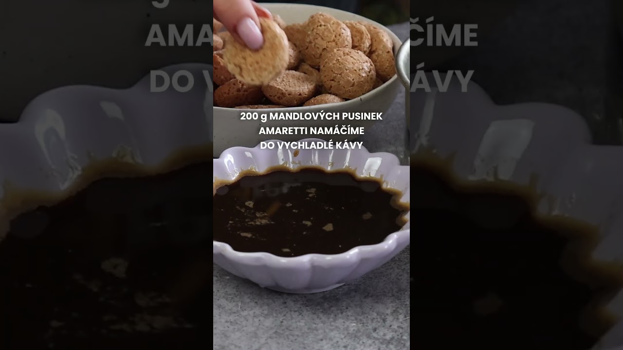 Tiramisu s mascarpone: Po mandlích a kávě vonící dezert si zamilujete #toprecepty #recepty