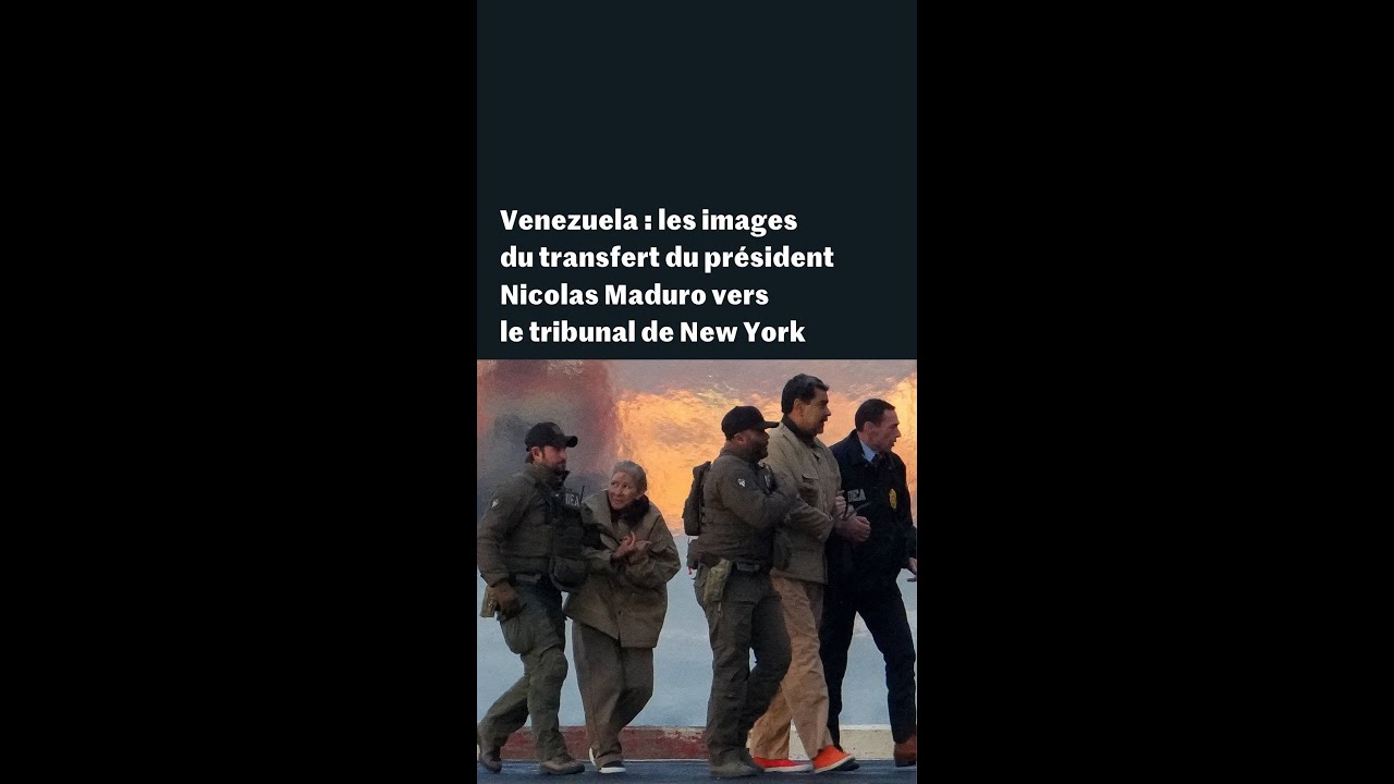 Venezuela : les images du transfert du président Nicolas Maduro vers le tribunal de New York