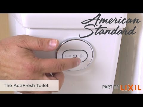 Don’t just cover up odor in the bathroom, eliminate it with the ActiFresh™ Toilet from American Standard. The innovative ActiFresh technology pulls the odor through an air purifying charcoal filter with a high-powered fan to stop odor where it starts – in the toilet bowl. Simply press the Power button before use, and the amazing ActiFresh system will pull odor through the holes to the charcoal filter, and get rid of them. The ActiFresh toilet is available exclusively at Menards. Don’t just cover up odor in the bathroom, eliminate it with the ActiFresh™ Toilet from American Standard. The innovative ActiFresh technology pulls the odor through an air purifying charcoal filter with a high-powered fan to stop odor where it starts – in the toilet bowl. Simply press the Power button before use, and the amazing ActiFresh system will pull odor through the holes to the charcoal filter, and get rid of them. The ActiFresh toilet is available exclusively at Menards.