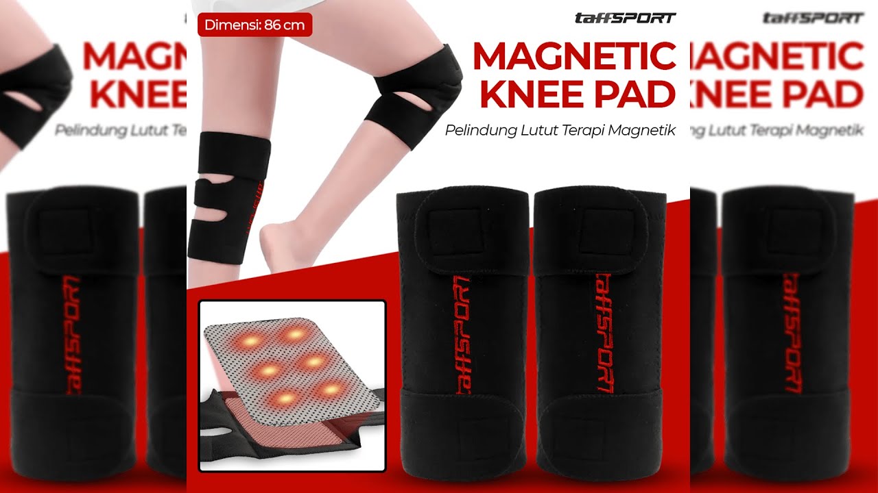 Pratinjau video produk TaffSPORT Pelindung Lutut Terapi Magnetik Knee Pad 70cm - A-7720
