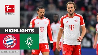 FC Bayern München — SV Werder Bremen 0-1 | Highlights | Matchday 18 – Bundesliga 2023/24