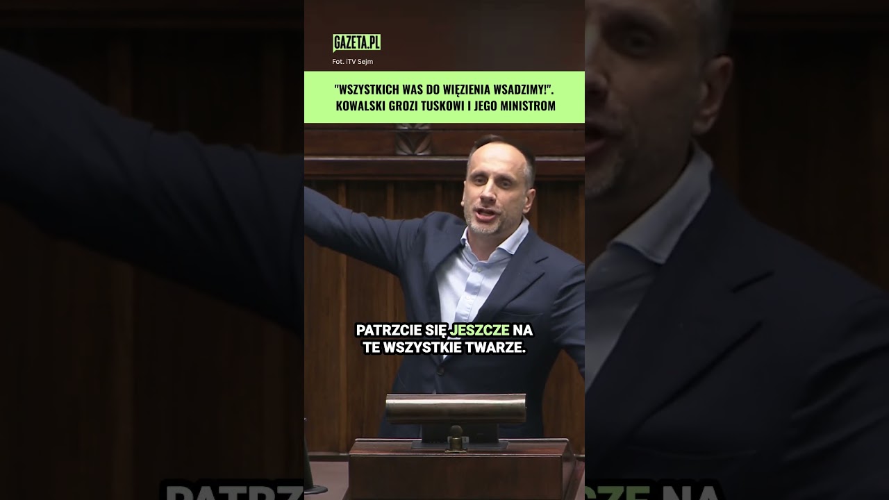 Śmiechy podczas wystąpienia Kowalskiego. "Jawohl, Herr Tusk!" #shorts