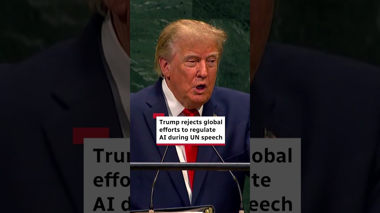 Trump rejects global efforts to regulate AI during UN speech