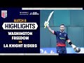 Washington Freedom thrash LA Knight Riders in dominant, high-margin victory HIGHLIGHTS #MLC2025