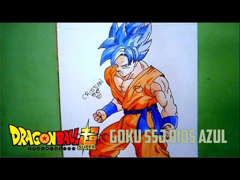 Como dibujar a Goku SSJ Dios Azul - How to draw Goku SSJ God Blue by  ManquitoVitale