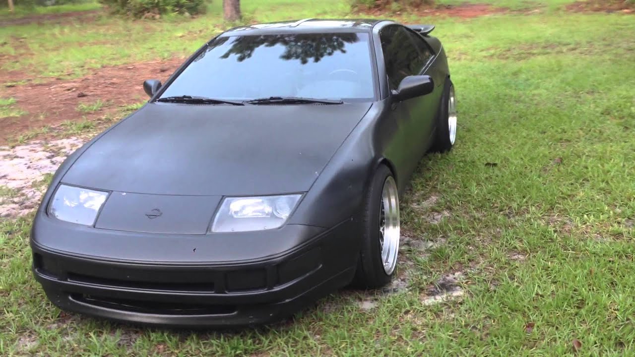 Satin black nissan 300zx #5