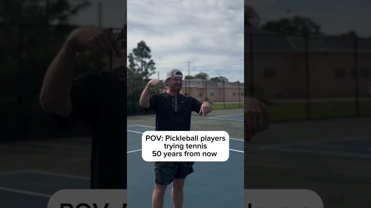 POV: Tennis players trying pickleball vs