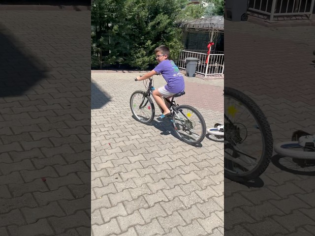 Devran ile Onur bisikletine şişe taktı ses çıkarttı #shorts