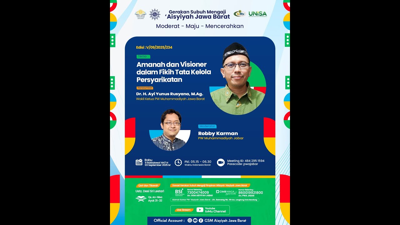 GSM | Amanah dan Visioner Dalam Fikih Tata Kelola Persyarikatan - MuhammadiyahNews.com