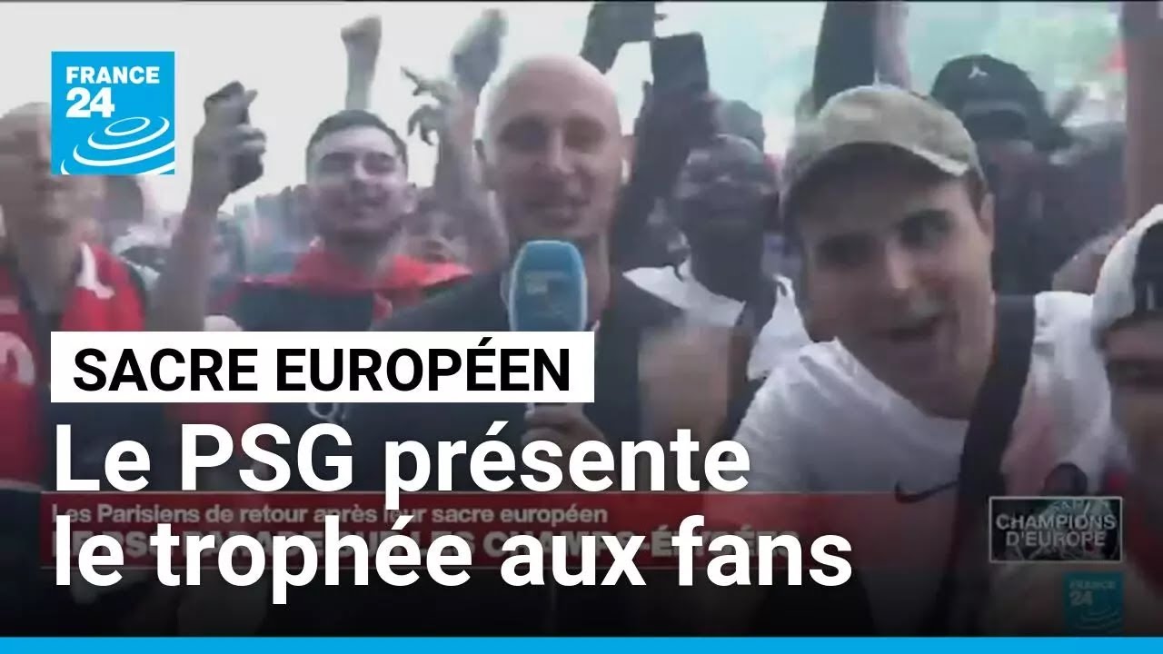 Sacre européen : vivez la parade du PSG sur les Champs Elysées • FRANCE 24