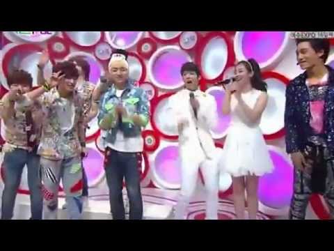120527 - MC Kai (EXO-K), Woohyun (Infinite) & IU @ SBS Inkigayo