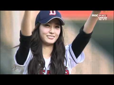 120619 Krystal @ Baseball Opening Pitch