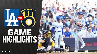 Dodgers vs. Brewers Game Highlights (7/9/25) | MLB Highlights