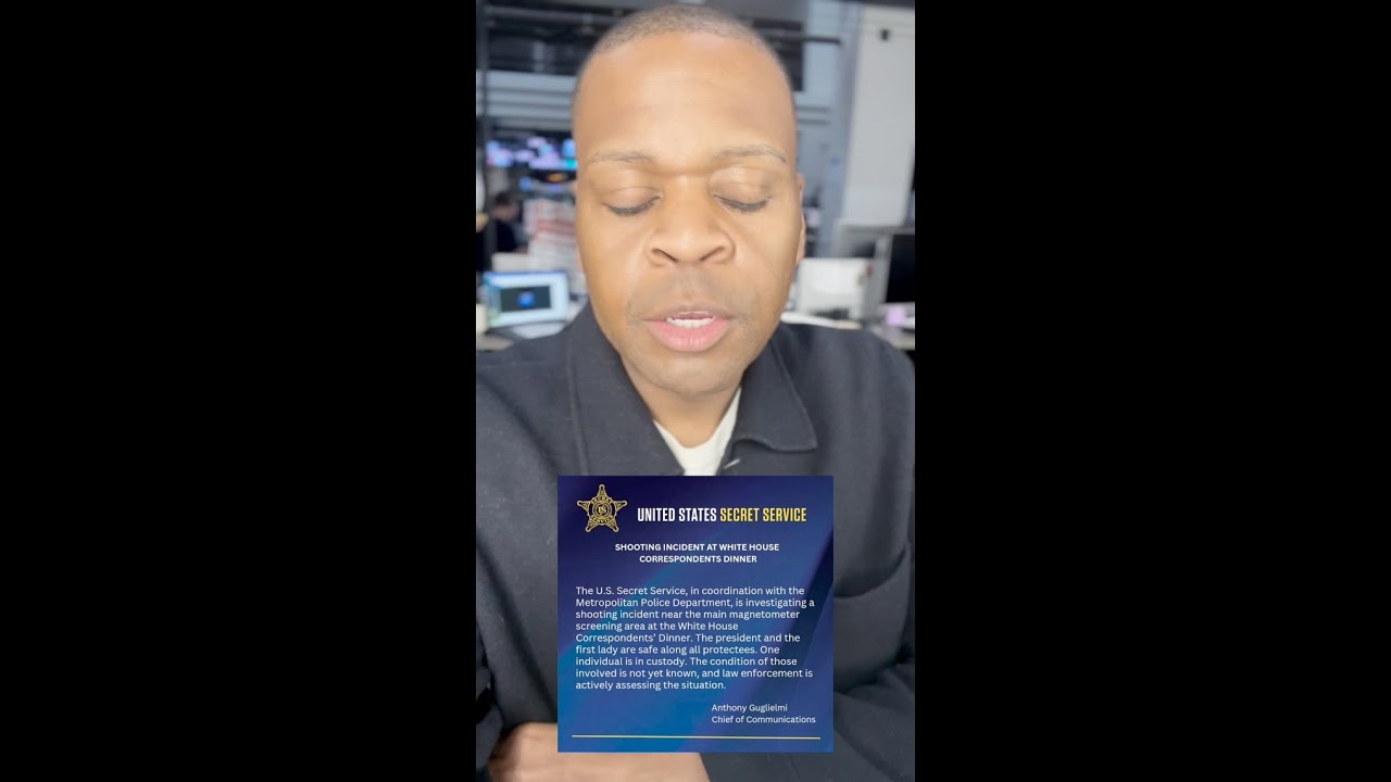 US Secret Service confirms shooting at White House Correspondents' Dinner, one person in custody